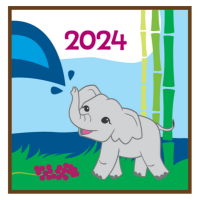 2024 elephant themed patch