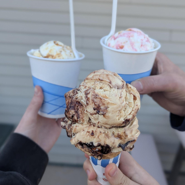 Mrs & Me homemade ice cream logo