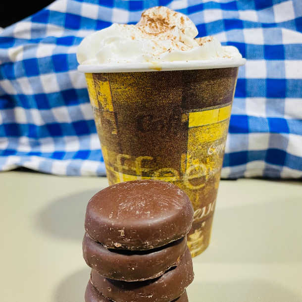 chocolate peanut butter latte