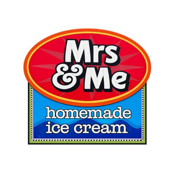 Mrs & Me homemade ice cream logo