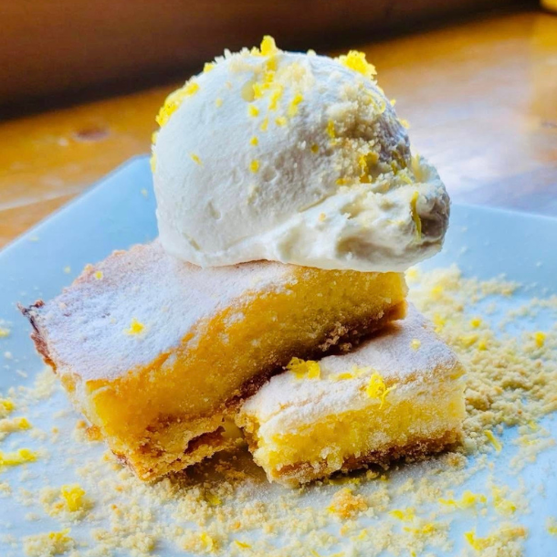 lemon shortbread dessert
