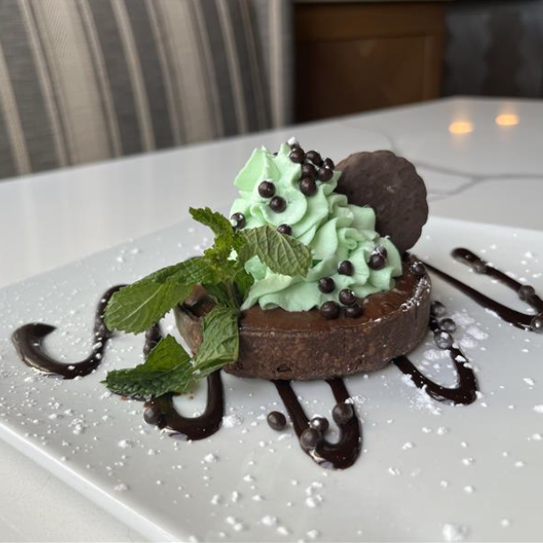chocolate mint mousse tart