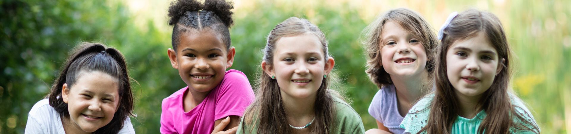  Group of Girl Scouts smiling 