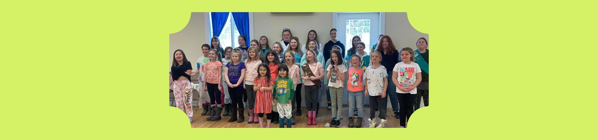  Group of Girl Scouts at the Ooey Gooey Science Program 