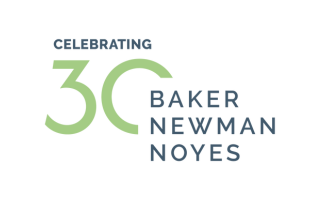baker newman noyes celebrating 30 logo