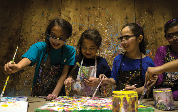 girl scouts painting