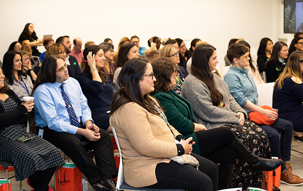 adults at conference