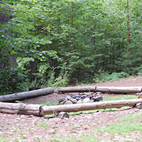 log circle at camp kirkwold