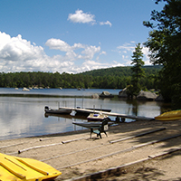 boat dock at camp natarswi