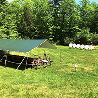 Archery range at Camp Pondicherry