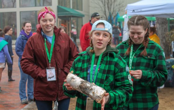 group of junior maine guides