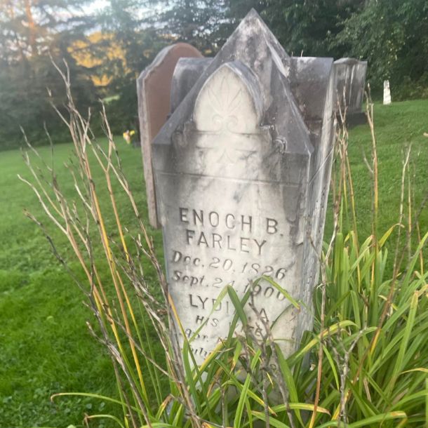 headstone in bridgewater cemetery