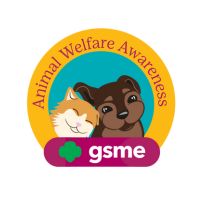 Animal Shelter Awareness patch showing a girl with pets