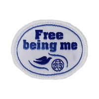 Free Being Me patch with WAGGGS logo