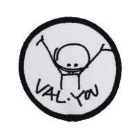 valYOU patch showing a stick figure person