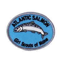 Atlantic Salmon patch showing a salmon