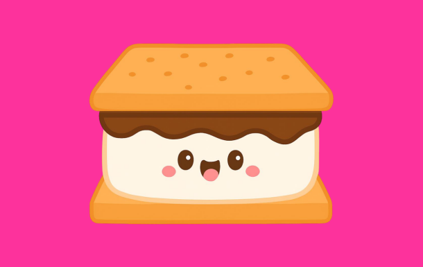 S'more sandwich graphic